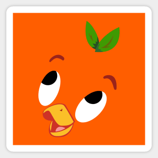 Orange Bird Sticker